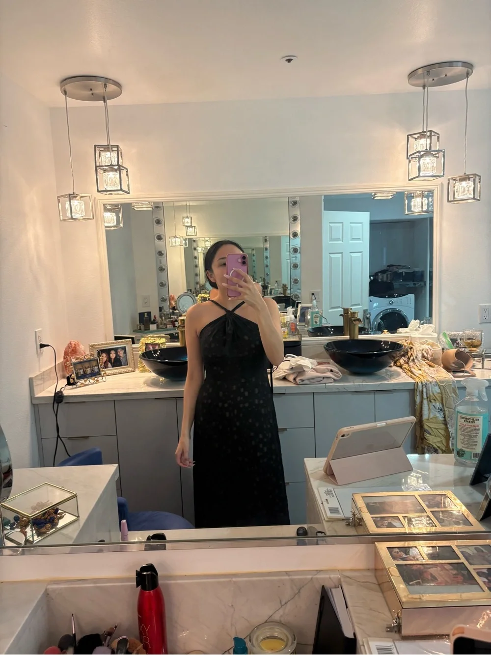 BCBGMaxAzria Strappy Maxi Slip Dress